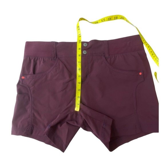SOLD** Title Nine Women's Size 12 CLAMBER Hiking Climbing Shorts 5" Maroon - Picture 11 of 12